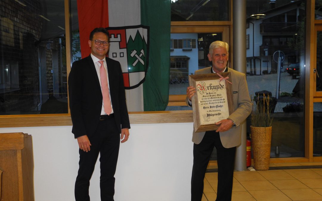 Feierliche Verabschiedung unseres Altbürgermeisters Dieter Fischer und der ehemaligen Gemeinderäte